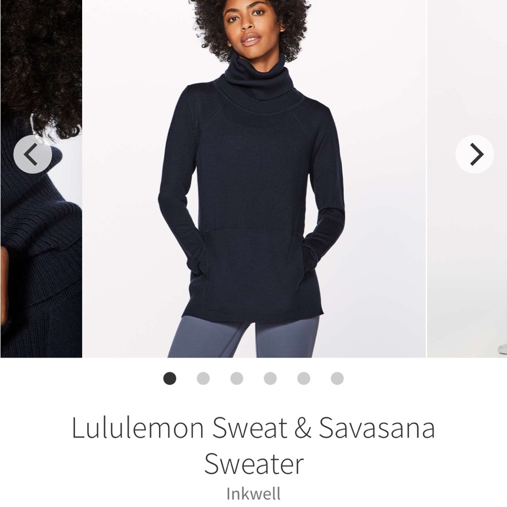 Lululemon Sweat & Savasana Inkwell Sweater